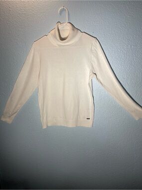 Calvin Klein Ivory Turtleneck Sweater